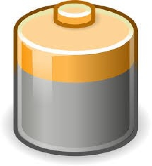 Principen för ett batteri- bild på batteri