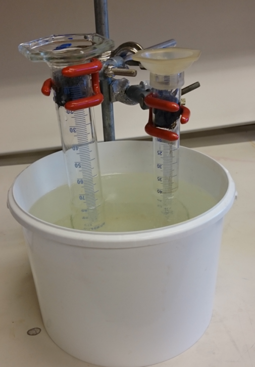 experimentuppsättningen Bilden visar experimentuppsättningen